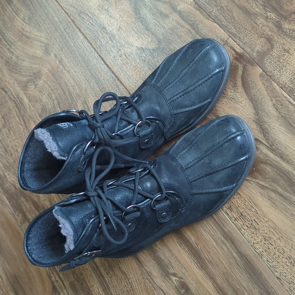 UGG Shoes - UGG Black Waterpoof Boots Cecile